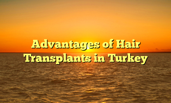 Advantages of Hair Transplants in Turkey